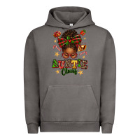 Pigment Tornado Auntie Claus Afro Messy Bun Urban Hoodie - texasbilliewilder