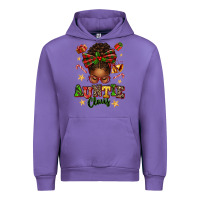 Tulip Auntie Claus Afro Messy Bun Urban Hoodie - texasbilliewilder