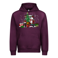 Mauve Wine christmas truck Urban Hoodie - RanaPortraitStore