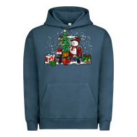Pigment Midnight Navy christmas truck Urban Hoodie - RanaPortraitStore