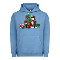 Pigment Pebble Blue christmas truck Urban Hoodie - RanaPortraitStore