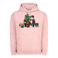 Pigment Salmon christmas truck Urban Hoodie - RanaPortraitStore