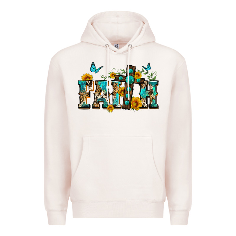 Western Faith Premium Hoodie by Zillion Design Studio | Teevron
