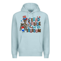 Blue Mist dead inside but its freedom Premium Hoodie - AdoDesignShop