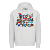 Dove Grey dead inside but its freedom Premium Hoodie - AdoDesignShop