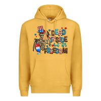Mustard dead inside but its freedom Premium Hoodie - AdoDesignShop