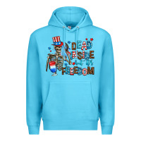 Ocean Blue dead inside but its freedom Premium Hoodie - AdoDesignShop