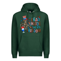 Sports Green dead inside but its freedom Premium Hoodie - AdoDesignShop
