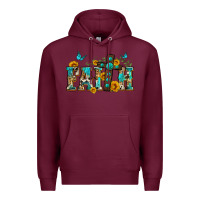 Burgundy western faith Premium Hoodie - Zillion Design Studio