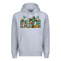 Heather Grey western faith Premium Hoodie - Zillion Design Studio