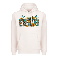 Pale Pink western faith Premium Hoodie - Zillion Design Studio