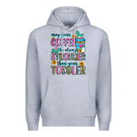 Heather Grey may your coffee be always stronger than your toodl Premium Hoodie - Zillion Design Studio