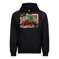 Black christmas truck with tree Urban Hoodie - RanaPortraitStore