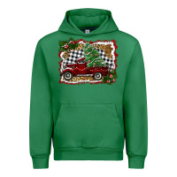 Emerald christmas truck with tree Urban Hoodie - RanaPortraitStore
