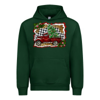 Foreset Green christmas truck with tree Urban Hoodie - RanaPortraitStore