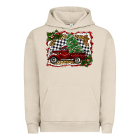 Pigment French Oak christmas truck with tree Urban Hoodie - RanaPortraitStore