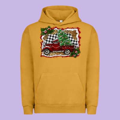 Christmas Truck With Tree Urban Hoodie Designed By Ranaportraitstore