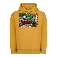 Pigment Peanut Butter christmas truck with tree Urban Hoodie - RanaPortraitStore