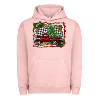 Pigment Salmon christmas truck with tree Urban Hoodie - RanaPortraitStore
