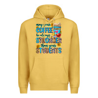 Antique Gold may your coffee be always stronger than your stude Premium Hoodie - Zillion Design Studio