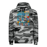 Slate Camo may your coffee be always stronger than your stude Premium Hoodie - Zillion Design Studio