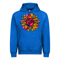 Cobalt race  sunflower Urban Hoodie - Zillion Design Studio