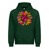 Forest Green race  sunflower Urban Hoodie - Zillion Design Studio