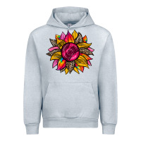 Heather Grey race  sunflower Urban Hoodie - Zillion Design Studio