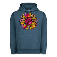 Pigment Midnight Navy race  sunflower Urban Hoodie - Zillion Design Studio