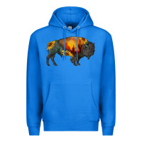 True Royal sunflower bison Premium Hoodie - RanaPortraitStore
