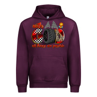Mauve Wine with god all things are possible Urban Hoodie - Zillion Design Studio