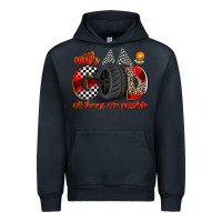 Navy with god all things are possible Urban Hoodie - Zillion Design Studio
