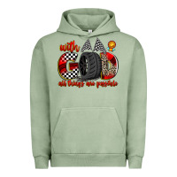Pigment Oil Green with god all things are possible Urban Hoodie - Zillion Design Studio