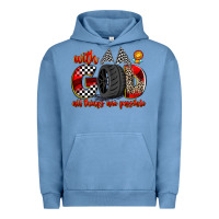 Pigment Pebble Blue with god all things are possible Urban Hoodie - Zillion Design Studio