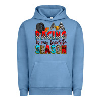 Pigment Pebble Blue racing is my favorite season Urban Hoodie - Zillion Design Studio