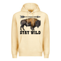 Pina Colada stay wild bison Premium Hoodie - RanaPortraitStore