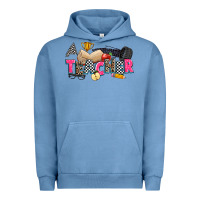 Pigment Pebble Blue race teacher Urban Hoodie - Zillion Design Studio