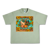 Oil Green Fall coop animals pumpkin Urban Heavy Tee - Artiststas