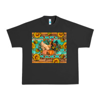 Pigment Black Fall coop animals pumpkin Urban Heavy Tee - Artiststas