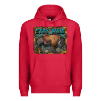 Cardinal stay wild aztec bison Premium Hoodie - RanaPortraitStore