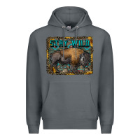 Rock stay wild aztec bison Premium Hoodie - RanaPortraitStore