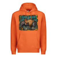 Carrot stay wild aztec bison Premium Hoodie - RanaPortraitStore