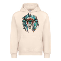 Sandshell indian headdress with bull skull Urban Hoodie - RanaPortraitStore