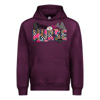 Mauve Wine race nurse Urban Hoodie - Zillion Design Studio