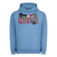 Pigment Pebble Blue race nurse Urban Hoodie - Zillion Design Studio