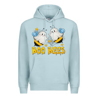 Blue Mist Boo Bees Premium Hoodie - texasbilliewilder