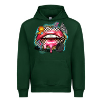 Forest Green race lips Urban Hoodie - Zillion Design Studio