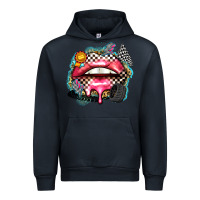 Navy race lips Urban Hoodie - Zillion Design Studio