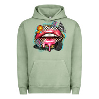 Pigment Oil Green race lips Urban Hoodie - Zillion Design Studio