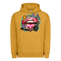 Pigment Peanut Butter race lips Urban Hoodie - Zillion Design Studio